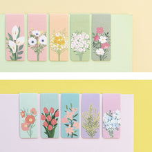 Load image into Gallery viewer, Monolike Magnetic Bookmarks Flower for you ver.1 + ver.2, 10 Pieces