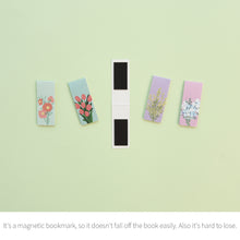 Load image into Gallery viewer, Monolike Magnetic Bookmarks Flower for you ver.1 + ver.2, 10 Pieces