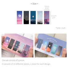 Load image into Gallery viewer, Monolike Magnetic Bookmarks Moon ver.1 + ver.2, 10 Pieces