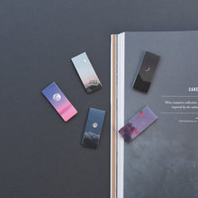 Load image into Gallery viewer, Monolike Magnetic Bookmarks Moon ver.1 + ver.2, 10 Pieces
