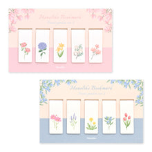 Load image into Gallery viewer, Monolike Magnetic Bookmarks Front garden ver.1 + ver.2, Set of 10