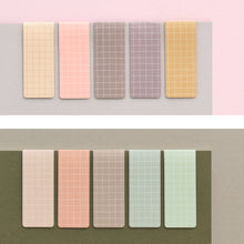 Load image into Gallery viewer, Monolike Magnetic Bookmarks Grid Sunset + Soft clay, Set of 10