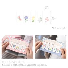 Load image into Gallery viewer, Monolike Magnetic Bookmarks Front garden ver.1 + ver.2, Set of 10