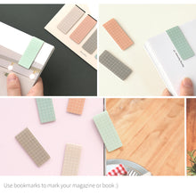 Load image into Gallery viewer, Monolike Magnetic Bookmarks Grid Sunset + Soft clay, Set of 10