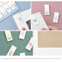 Load image into Gallery viewer, Monolike Magnetic Bookmarks Front garden ver.1 + ver.2, Set of 10