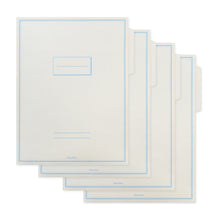 Load image into Gallery viewer, Monolike File Folders Gray, 4 Gray Pack with two pockets, Fits for A4 and letter size paper