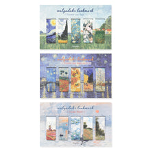 Load image into Gallery viewer, Monolike Magnetic Bookmarks Art Van Gogh ver.1 + ver.2 + Monet, 15 Pieces