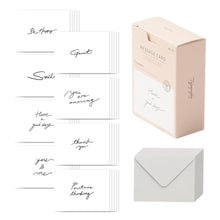 Load image into Gallery viewer, Monolike Message Typography Card - Mix 40 Mini Postcards, 20 envelopes Package