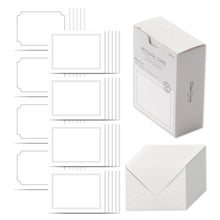 Load image into Gallery viewer, Monolike Message Blank gray Card - Mix 40 Mini Postcards, 20 envelopes Package