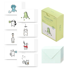 Load image into Gallery viewer, Monolike Message Buddy ver.2 Card - Mix 40 Mini Postcards, 20 envelopes Package