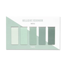 Load image into Gallery viewer, Monolike Magnetic Bookmarks Emerald, Set of 5