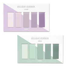 Load image into Gallery viewer, Monolike Magnetic Bookmarks Lavender + Emerald, 10 Pieces