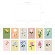 Load image into Gallery viewer, Monolike The Flower Postcards - mix 12 pack, emotional and sophisticated postcards