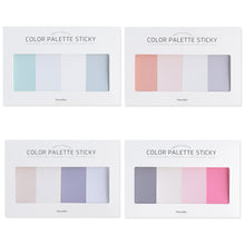 Load image into Gallery viewer, Monolike Color Palette Sticky Solid 401 A SET 4p - Self-Adhesive Memo Pad 30 sheets