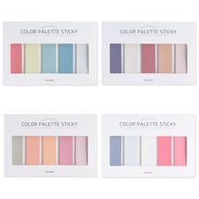 Load image into Gallery viewer, Monolike Color Palette Sticky Solid 501 A SET 4p - Self-Adhesive Memo Pad 30 sheets