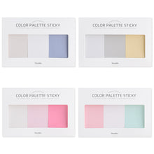 Load image into Gallery viewer, Monolike Color palette Sticky Solid 301 B SET 4p - Self-Adhesive Memo Pad 30 sheets