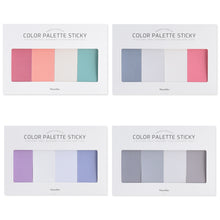 Load image into Gallery viewer, Monolike Color Palette Sticky Solid 401 B SET 4p - Self-Adhesive Memo Pad 30 sheets