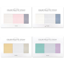 Load image into Gallery viewer, Monolike Color Palette Sticky Plan 300 A SET 4p - Self-Adhesive Memo Pad 50 sheets