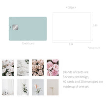 Load image into Gallery viewer, Monolike Message Last summer ver.2 card - mix 40 mini postcards, 20 envelopes package