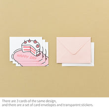 Load image into Gallery viewer, Monolike Day-by-day Card, Love for you Ver.1 - Mix 36 Mini Postcards, 36 envelopes, 36 stickers Package