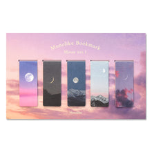 Load image into Gallery viewer, Monolike Magnetic Bookmarks Moon Ver.1, Set of 5