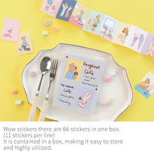 Load image into Gallery viewer, Monolike Wow Sticker Happy and Lucky Ver.1 + Ver.2 Set - Mini Size Cute Stickers, Square Stickers
