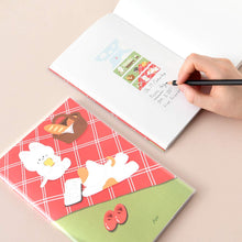 Load image into Gallery viewer, Monolike A5 Haru Free Notebook, The Daily Life of Gureum A 4p SET - Blank Notebook, PVC Cover