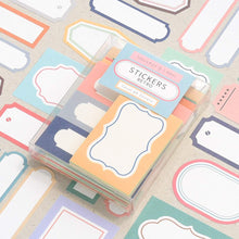 Load image into Gallery viewer, Monolike Message & Label sticker - Retro set, 16 type stickers 3 sheet per design Total60 Sheets