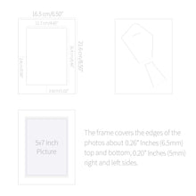 Load image into Gallery viewer, Monolike Standing Paper Frame 5x7 Metallic Series Matte Silver 10p 5x7Inch Size