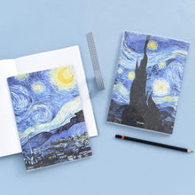 Load image into Gallery viewer, Monolike A5 Haru Free Notebook, Vincent van Gogh 4p SET - Blank Notebook, PVC Cover