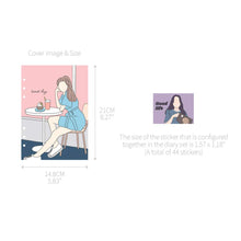 Load image into Gallery viewer, Monolike A5 FALL IN NEWTRO Diary Set, Cafe - Yearly Plan, Monthly plan, Weekly Plan, Scheduler, Illustration Diary