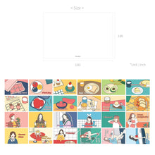 Load image into Gallery viewer, Monolike Fall In Newtro ver.2 Postcards - mix 24 pack, Emotional and lovely 24 girl postcards