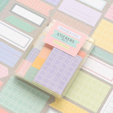 Load image into Gallery viewer, Monolike Message & Label Sticker ver.2 set - Mini size cute stickers, Index stickers