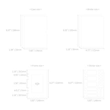 Load image into Gallery viewer, Monolike A5 6ring Basic Binder Photo Album White SET - Fits 4"x6" Pictures