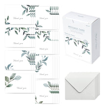 Load image into Gallery viewer, Monolike Message Thank you - Nature Card - Mix 40 Mini Postcards, 20 envelopes Package