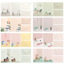 Load image into Gallery viewer, Monolike Ordinary Days Letter Paper and Envelopes Set - 8Type, 32 Letter Paper + 16 Envelopes