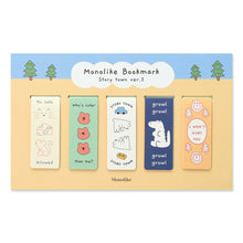 Load image into Gallery viewer, Monolike Magnetic Bookmarks Story town Ver.2, Set of 5