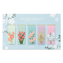 Load image into Gallery viewer, Monolike Magnetic Bookmarks Flower for you Ver.2, Set of 5