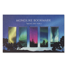 Load image into Gallery viewer, Monolike Magnetic Bookmarks Night sky Ver.2, Set of 5