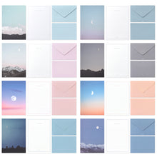 Load image into Gallery viewer, Monolike Photo, Moon Letter Paper and Envelopes Set - 8Type, 32 Letter Paper + 16 Envelopes