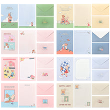 Load image into Gallery viewer, Monolike Happy and Lucky Memories Letter Paper and Envelopes Set - 8Type, 32 Letter Paper + 16 Envelopes