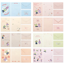 Load image into Gallery viewer, Monolike Olly Molly Letter Paper and Envelopes Set - 8Type, 32 Letter Paper + 16 Envelopes