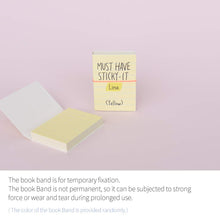 Load image into Gallery viewer, Monolike Must Have Sticky Line 4p SET Self-Adhesive Memo Pad 80 sheets, Daily Sticky, Diary, Memo