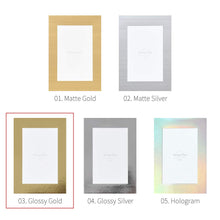Load image into Gallery viewer, Monolike Standing Paper Frame 4x6 Metallic Series Glossy Gold 10p 4x6Inch Size