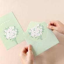 Load image into Gallery viewer, Monolike Flower for you ver.2 Letter Paper and Envelopes Set - 8Type, 32 Letter Paper + 16 Envelopes