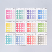 Load image into Gallery viewer, Monolike Circle Stickers - See through Dot Stickers Small Size Set, 6 Type Stickers 18 Sheets