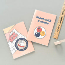 Load image into Gallery viewer, Monolike A5 Haru Free Notebook, Fall in newtro B 4p SET - Blank Notebook, PVC Cover