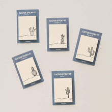 Load image into Gallery viewer, Monolike Cactus Sticky-it - 5p Set Self-Adhesive Memo Pad 50 Sheets