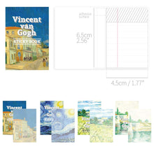 Load image into Gallery viewer, Monolike Must Have Sticky Gogh 4p SET Self-Adhesive Memo Pad 80 sheets, Daily Sticky, Diary, Memo
