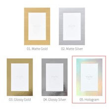 Load image into Gallery viewer, Monolike Standing Paper Frame 4x6 Metallic Series Hologram 10p 4x6Inch Size